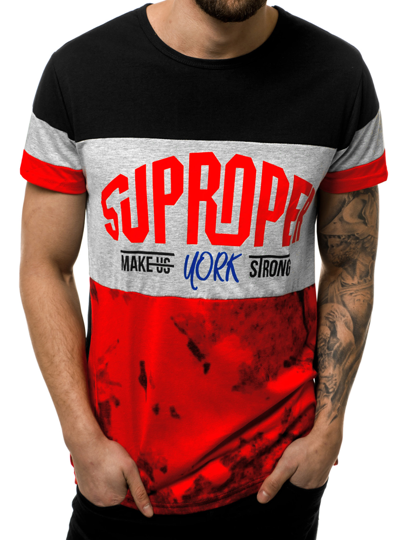 Ανδρικό μπλουζάκι μαύρο OZONEE JS/KS1974