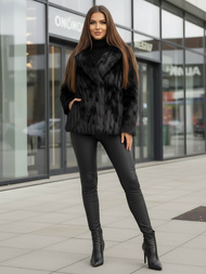 Γυναικείο μπουφάν μαύρο OZONEE JS/11Z8261Z