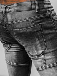 Ανδρικό τζιν παντελόνι mαύρος OZONEE NB/MP0047NZ