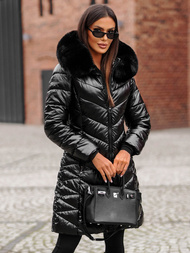 Γυναικείο μπουφάν μαύρο OZONEE JS/16M9100/392Z