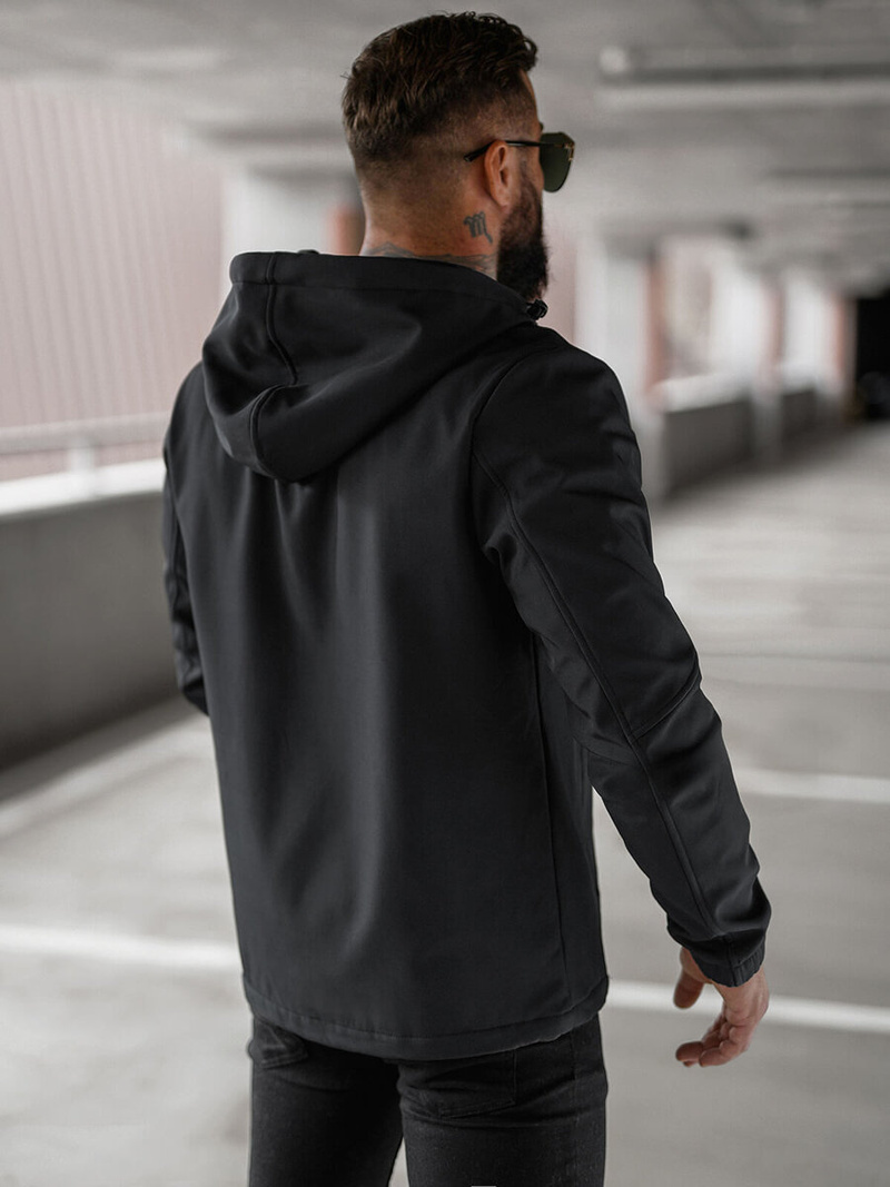 Ανδρικό μπουφάν softshell μαύρο OZONEE JS/27B6523/3Z