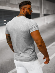 Ανδρικό μπλουζάκι γκρι OZONEE JS/712005Z