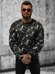 Ανδρικό Φούτερ μαύρο OZONEE JS/8B1110/3