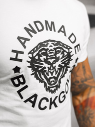 Ανδρικό μπλουζάκι λευκό OZONEE NB/MT3019Z