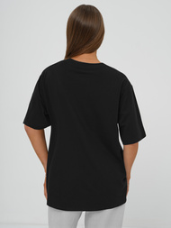 Γυναικείο μπλουζάκι μαύρο OZONEE DJ77423