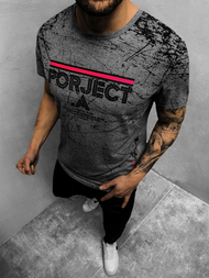 Ανδρικό μπλουζάκι γραφίτη OZONEE JS/SS10917Z