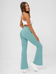 Γυναικείο κολάν με φαρδιά πόδια mέντα OZONEE JS/KTK006-J