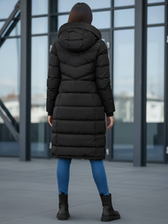 Γυναικείο μπουφάν μαύρο OZONEE JS/M736/392Z