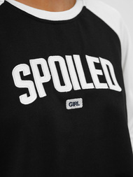 Γυναικείο σετ φόρμας δύο κομματιών mαύρο και άσπρο OZONEE JS/M58631AB