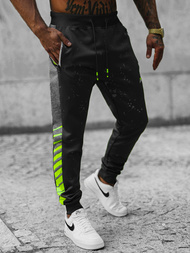 Ανδρικό παντελόνι φόρμας μαύρο OZONEE JS/K10232Z