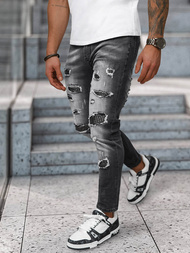 Ανδρικό τζιν παντελόνι mαύρος OZONEE NB/MP0152N