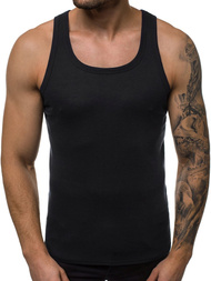 Ανδρικό αμάνικο μπλουζάκι μαύρο OZONEE JS/NB001