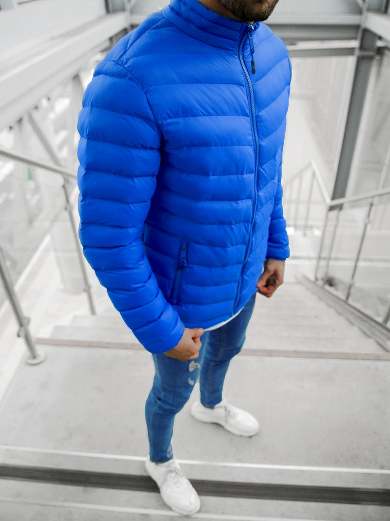 Ανδρικό μπουφάν μπλε OZONEE JS/SM70