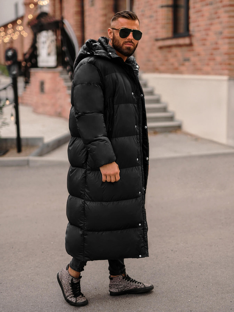 Ανδρικό χειμερινό μπουφάν μαύρο OZONEE O/M3202Z