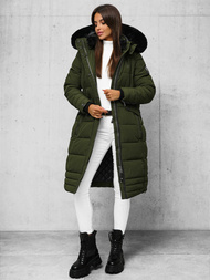 Γυναικείο μπουφάν χακί OZONEE O/W377