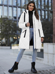 Γυναικείο μπουφάν λευκό OZONEE JS/5M3168/281