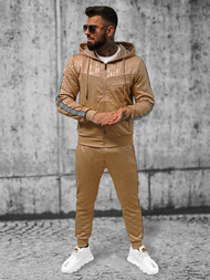 Ανδρικό σετ φόρμας mπεζ OZONEE O/3A165