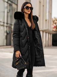 Γυναικείο μπουφάν μαύρο OZONEE JS/16M9202/392