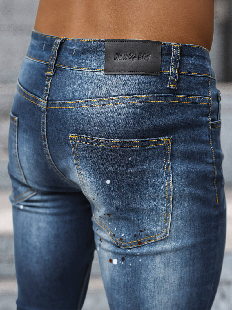 Ανδρικό τζιν παντελόνι Σκούρο μπλε OZONEE NB/MP0170BS