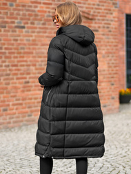 Γυναικείο μπουφάν μαύρο OZONEE JS/M736/392Z