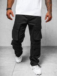 Ανδρικό παντελόνι mαύρος OZONEE O/G3019Z