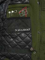 Γυναικείο μπουφάν χακί OZONEE O/W377