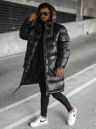 Ανδρικό χειμερινό μπουφάν μαύρη OZONEE O/M3205Z