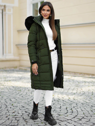 Γυναικείο μπουφάν χακί OZONEE O/W377Z