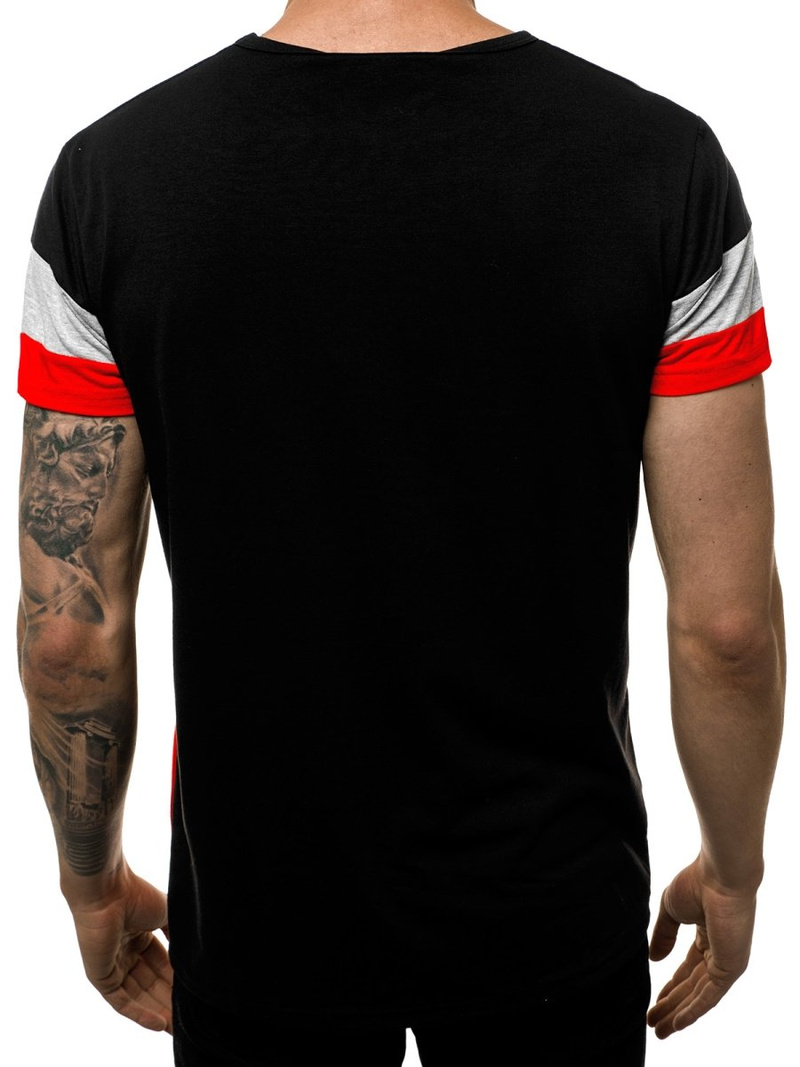 Ανδρικό μπλουζάκι μαύρο OZONEE JS/KS1974