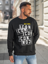 Ανδρικό Φούτερ μαύρο OZONEE JS/8B1763/3