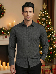 Ανδρικό πουκάμισο μαύρο OZONEE V/V184Z