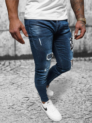 Ανδρικό τζιν παντελόνι Σκούρο μπλε OZONEE NB/MP0015BS