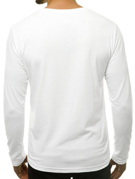 Ανδρικό μπλουζάκι με μακριά μανίκια λευκό OZONEE JS/CX01