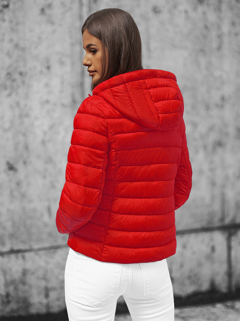 Γυναικείο μπουφάν το κόκκινο OZONEE JS/23M9001/275