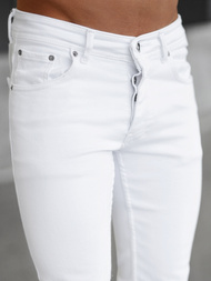 Ανδρικό τζιν παντελόνι λευκό OZONEE E/5348/01Z