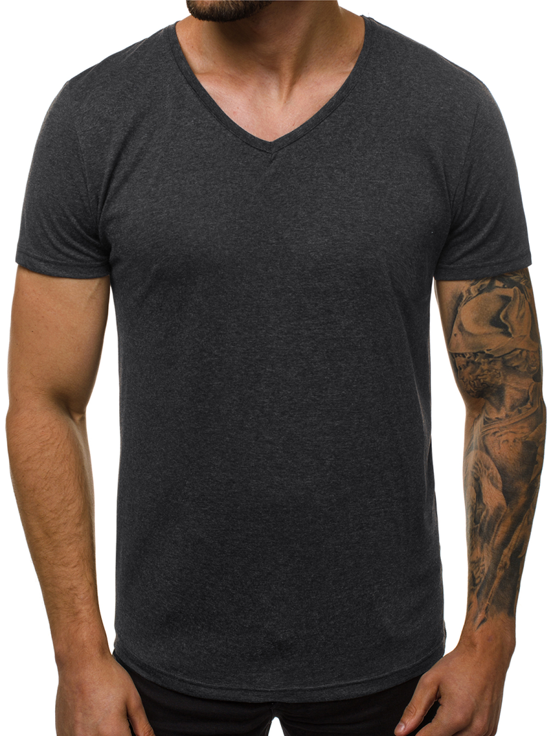 Ανδρικό μπλουζάκι γραφίτη OZONEE O/2309