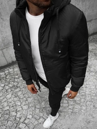 Ανδρικό μπουφάν μαύρο OZONEE JS/M761/392