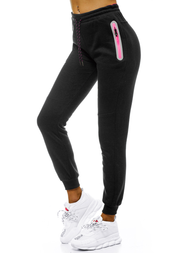 Γυναικείο παντελόνι φόρμας μαύρο OZONEE JS/KSW5006