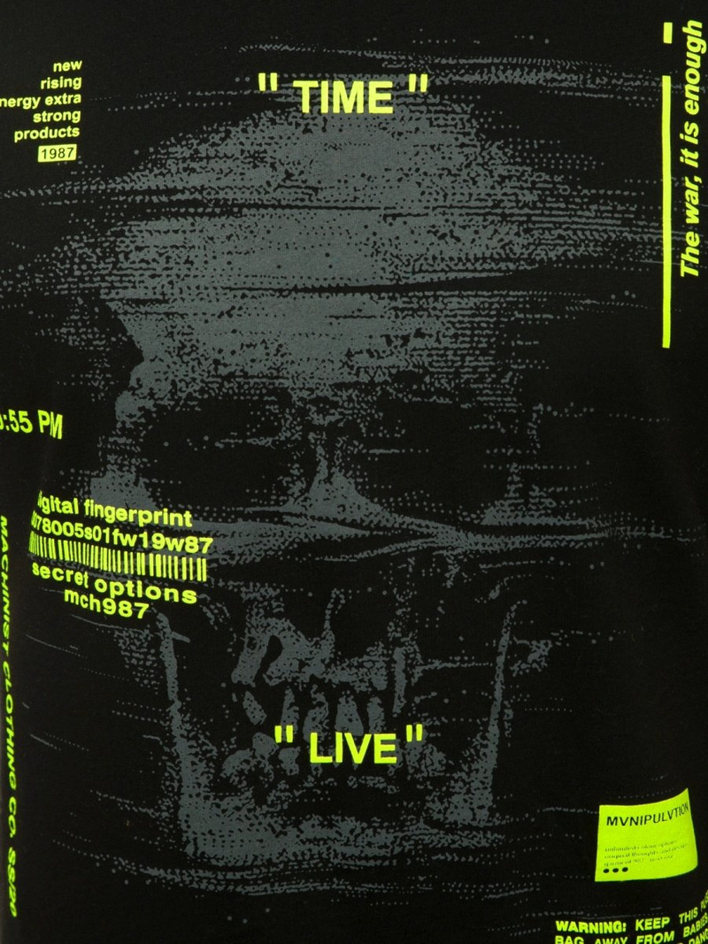 Ανδρικό αμάνικο μπλουζάκι μαύρο-κίτρινο OZONEE MACH/M1212