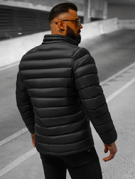 Ανδρικό μπουφάν μαύρο/2 OZONEE JB/JP1111