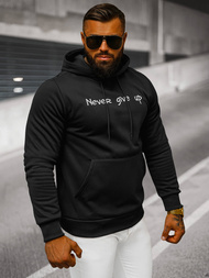 Ανδρικό Φούτερ με Κουκούλα μαύρο OZONEE JS/27B6512/3