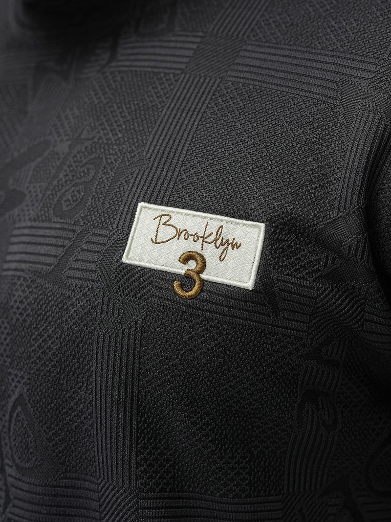 Ανδρικό μπλουζάκι μαύρο OZONEE O/QQ1568