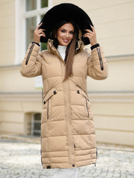 Γυναικείο μπουφάν μπεζ OZONEE O/W377Z