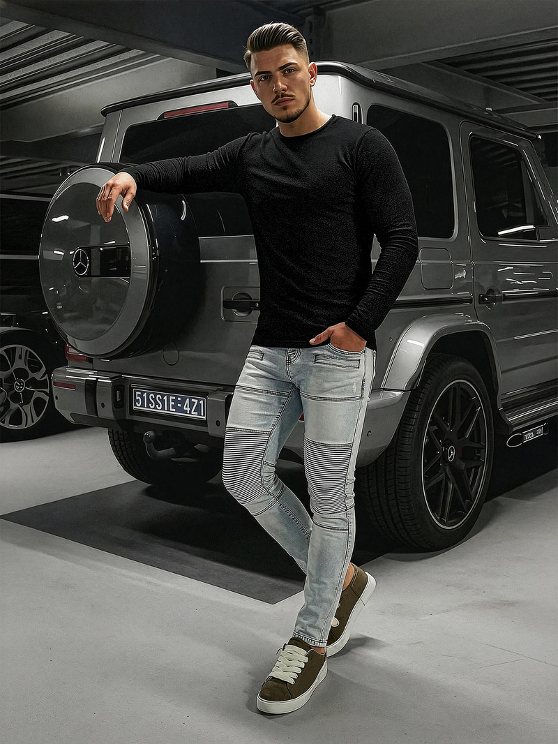 Ανδρικά τζιν Γαλάζιο OZONEE O/EM8889Z