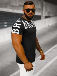 Ανδρικό μπλουζάκι μαύρο OZONEE O/8T1265/3