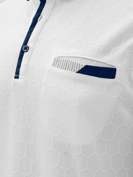 Ανδρική μπλούζα polo λευκό OZONEE O/QQ923