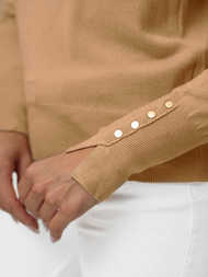 Γυναικείο πουλόβερ ανοιχτό-κάμε OZONEE JS/8004/2