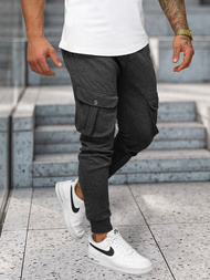 Ανδρικό παντελόνι φόρμας γραφίτη OZONEE C/316Z