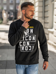 Ανδρικό Φούτερ μαύρο OZONEE JS/8B1763/3