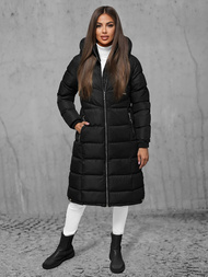 Γυναικείο μπουφάν μαύρο OZONEE JS/M736/392